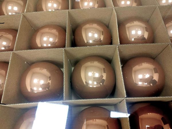 Шар елочный стекл. 8 см, [17]